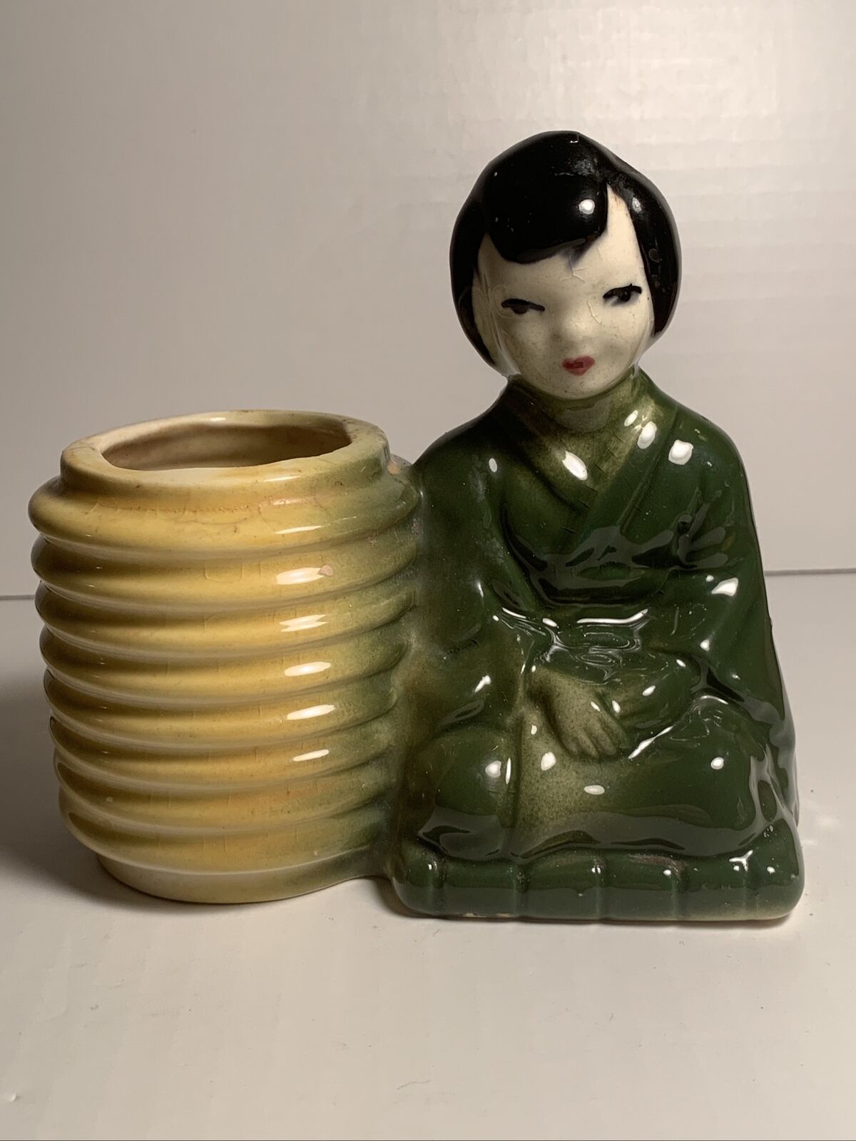 Geisha Girl Planter,vintage Ceramic Planter