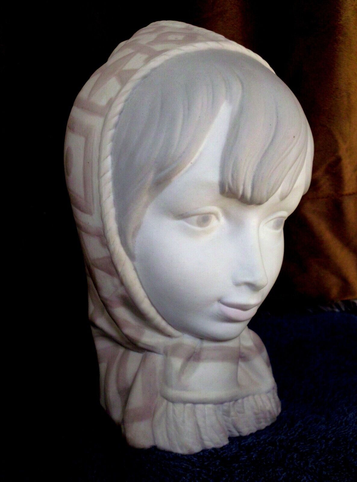 RARE LLADRO girl\'s head bust 1968 Rosal llardo