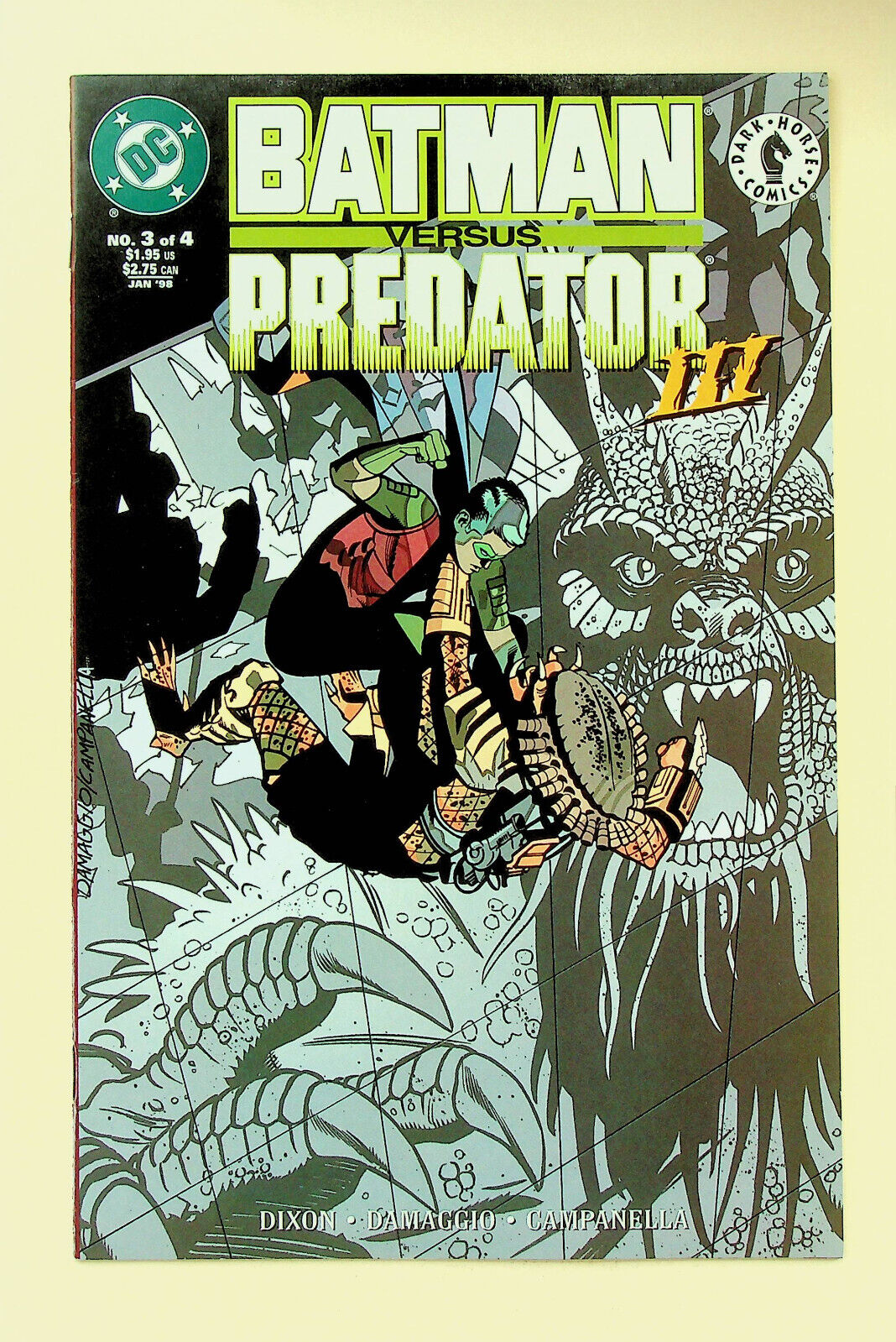 Batman vs. Predator III #3 (Dec 1997, DC/Dark Horse) - Near Mint