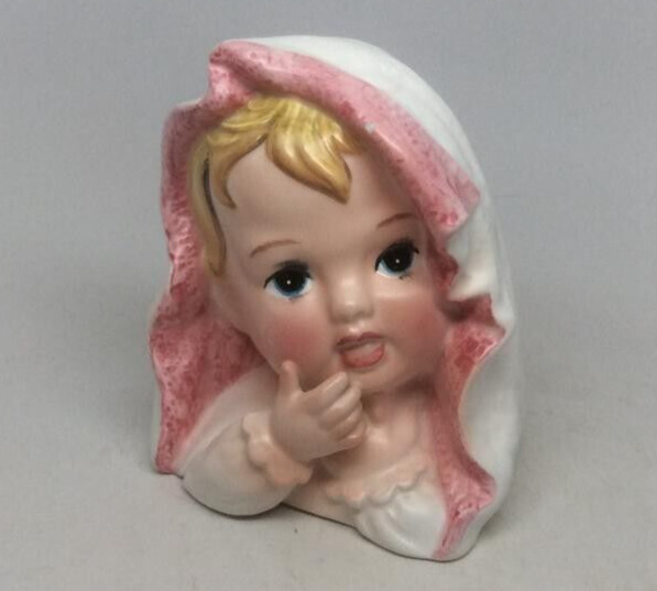 Baby Doll Head Vase/Planter. Relpo. Japan 1963 / 5452A. Samson Import.