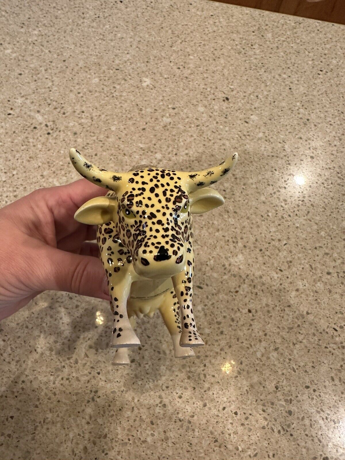 Cow Parade Leopard Cow Figurine No Box No Tag Dated 2000 Collectible
