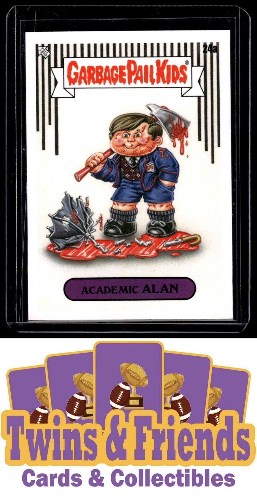 2022 Topps Garbage Pail Kids: Book Worms #24a Academic Alan Gross Adaptations