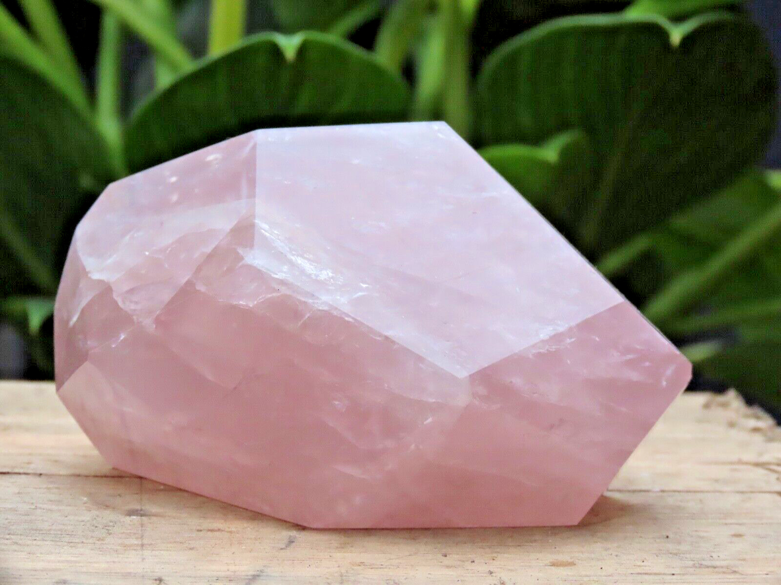 Polished Rose Quartz Crystal Display Piece 398 Grams