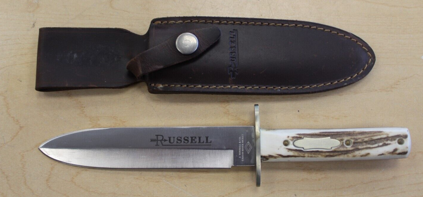 J.Russell & Co Green River Works Bowie Knife w/ Sheath * Pre-owned*  