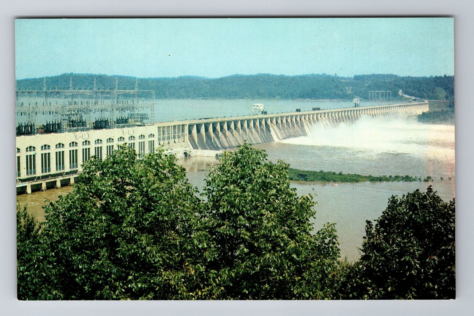 Conowingo MD- Maryland, Conowingo Dam, Antique, Vintage Souvenir Postcard