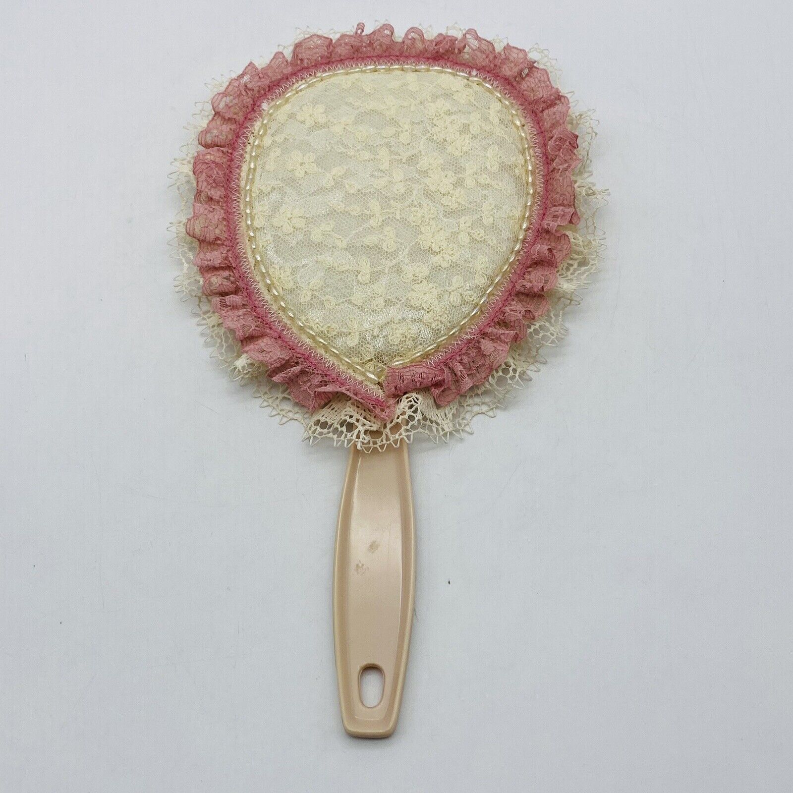 Vintage Shabby Chic Embellished Hand Mirror