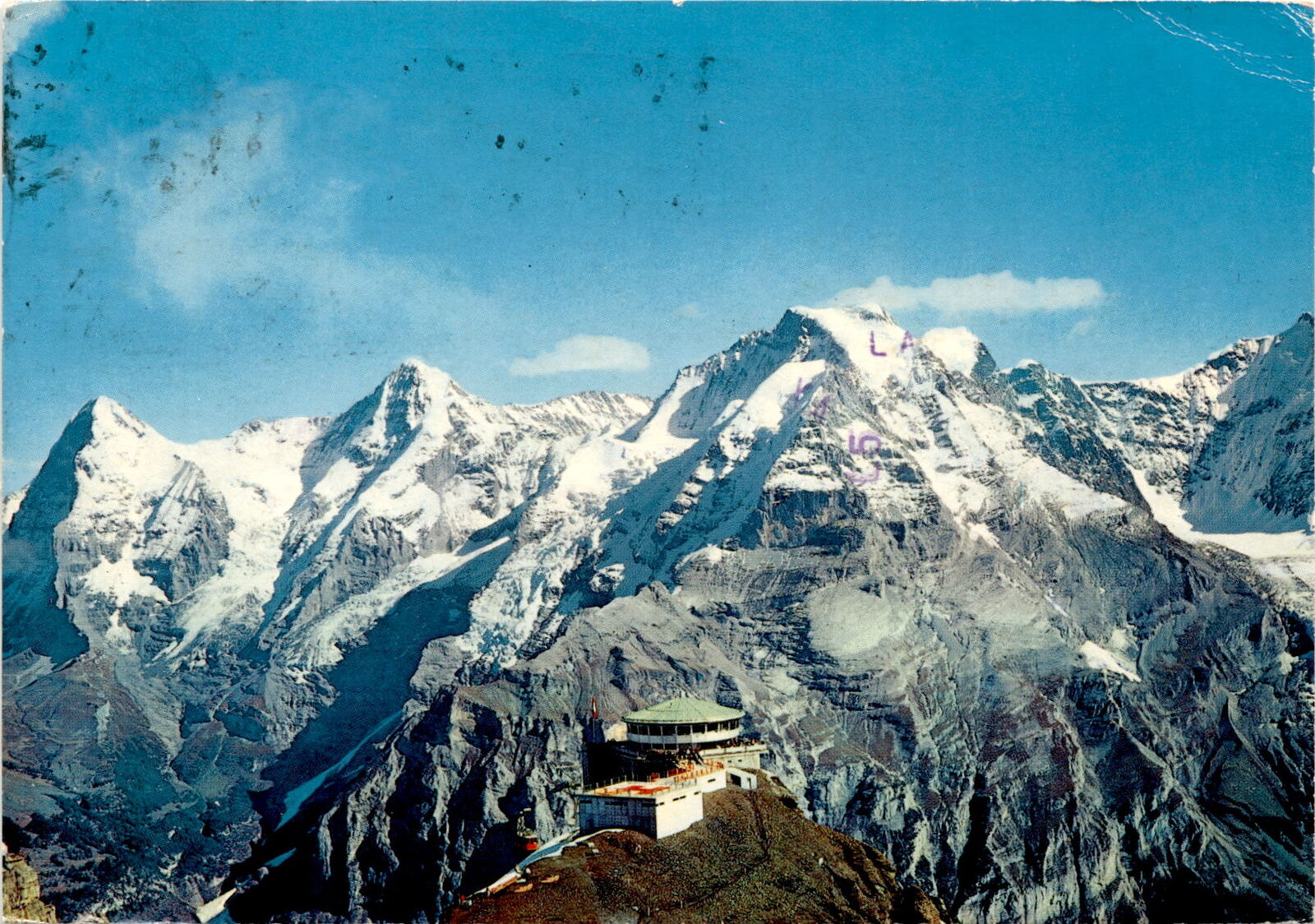 Berner Oberland, Switzerland, Schilthorn mountain, Eiger, Mönch,  Postcard