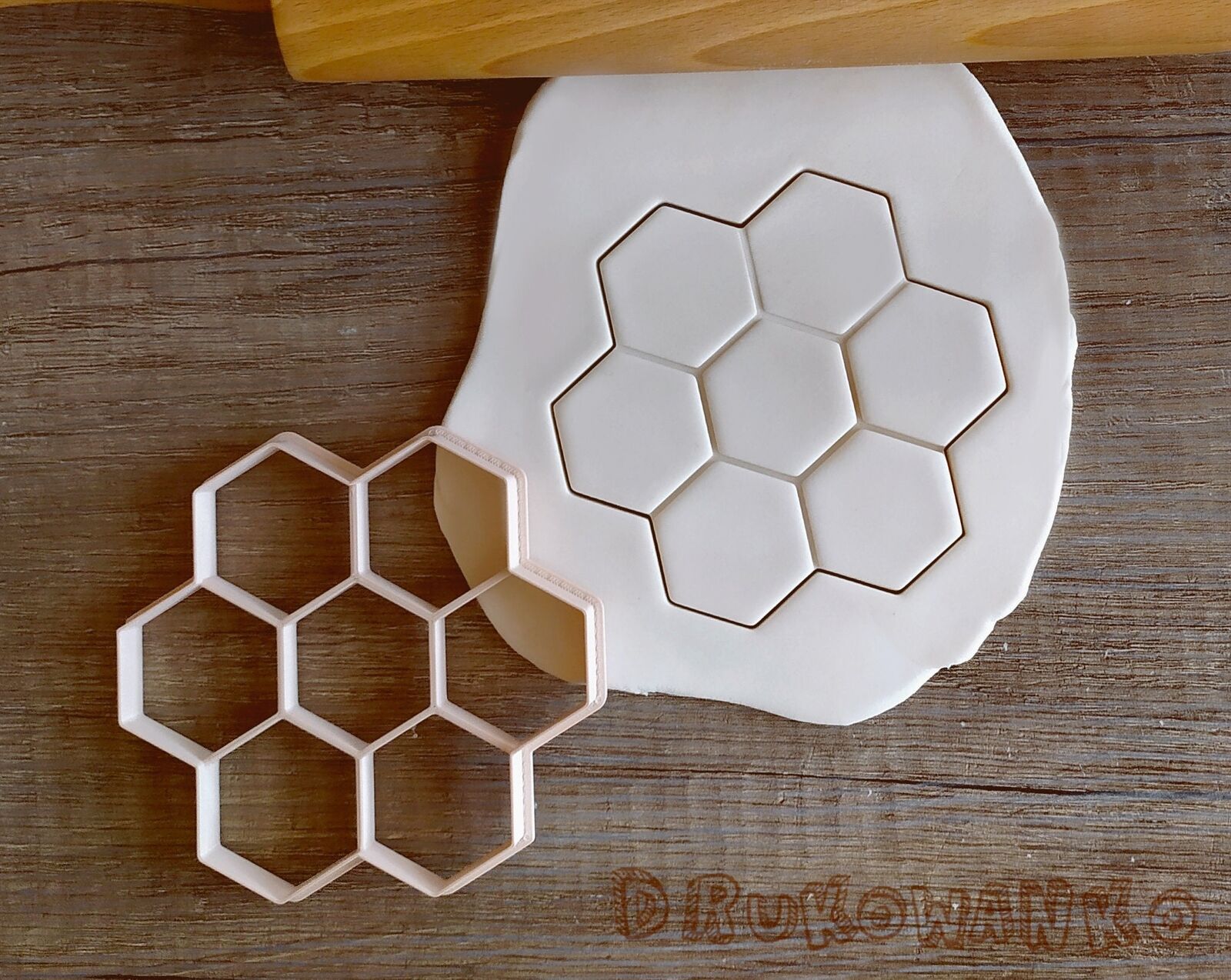 Honey Comb Stick Sweet Bee Hex Insect Animal Cookie Cutter