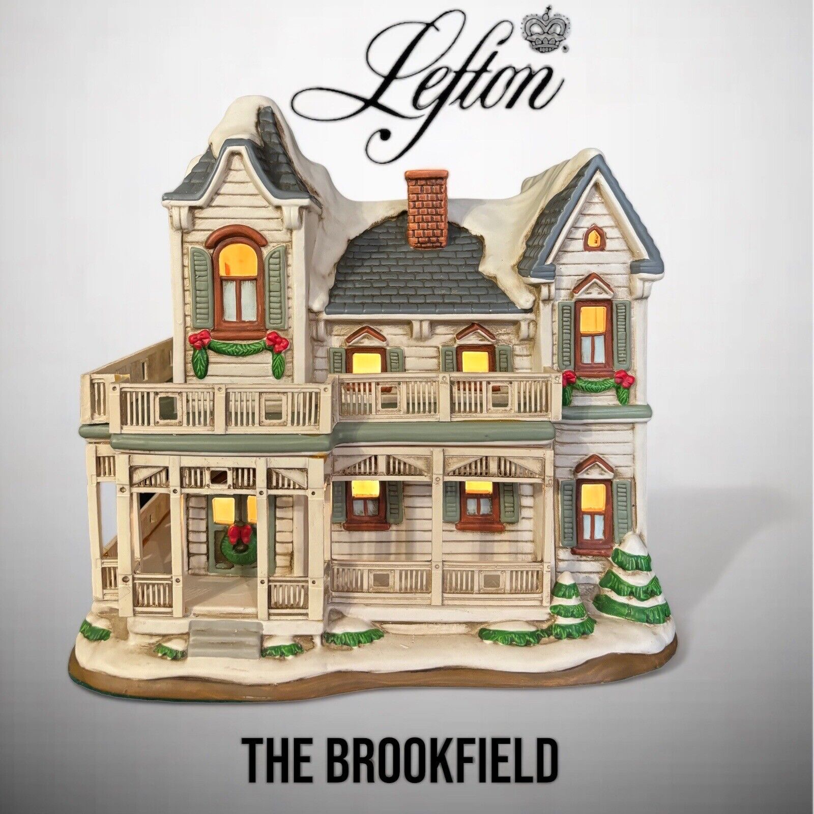 Lefton The Brookfield 1995 Lighted Colonial Village Limited Edition 3635 of 5500
