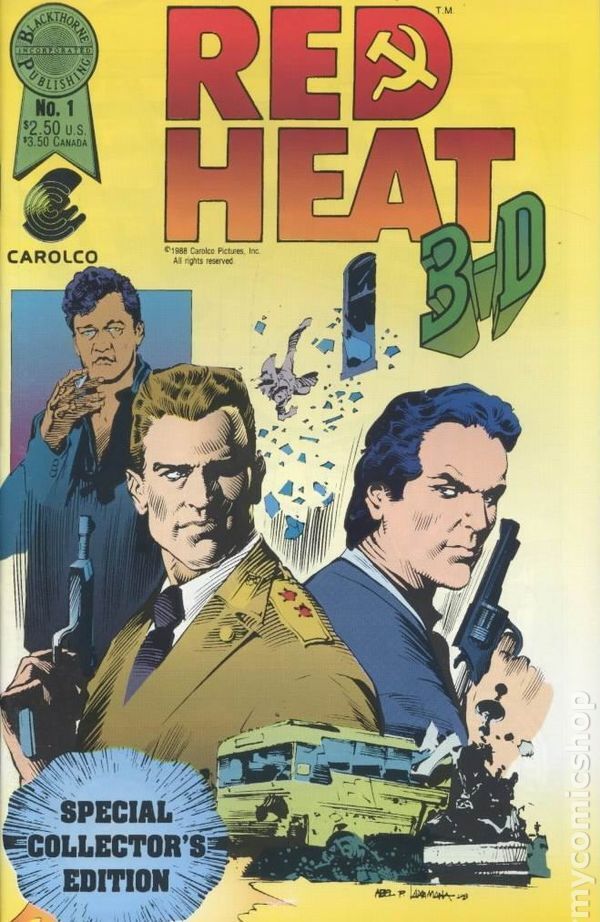 Red Heat 3-D #1 FN 1988 Stock Image