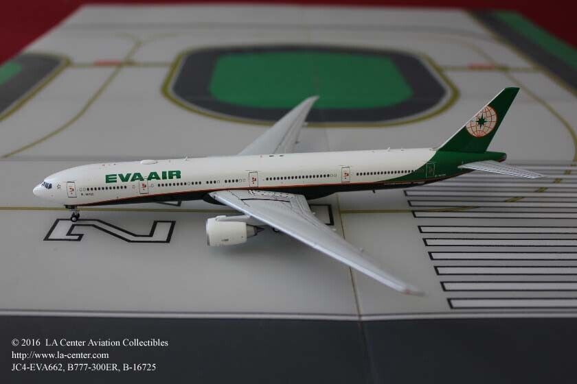 JC Wings Eva Air Boeing 777-300ER in Current Color Diecast Model 1:400
