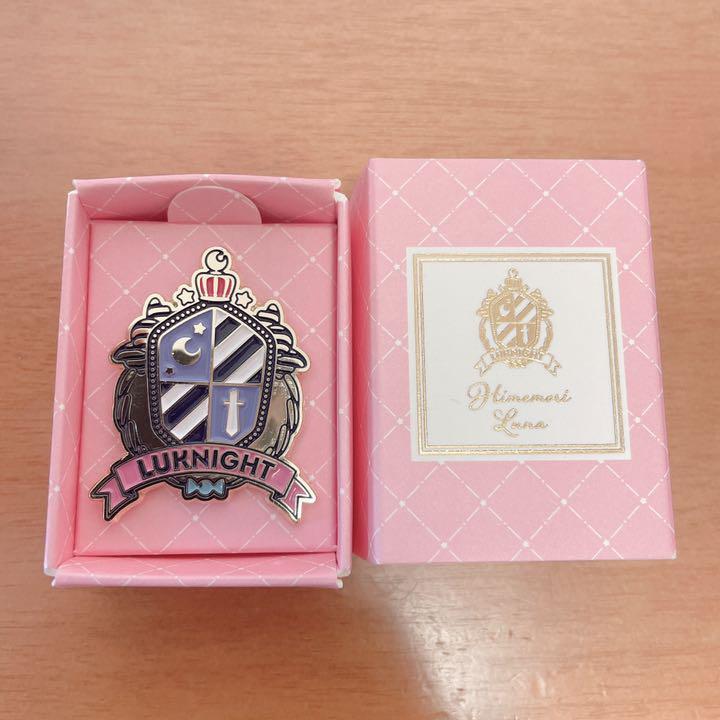 Hololive Luna Himemori Luknight Emblem Pin Badge 2nd Anniversary Of Activity