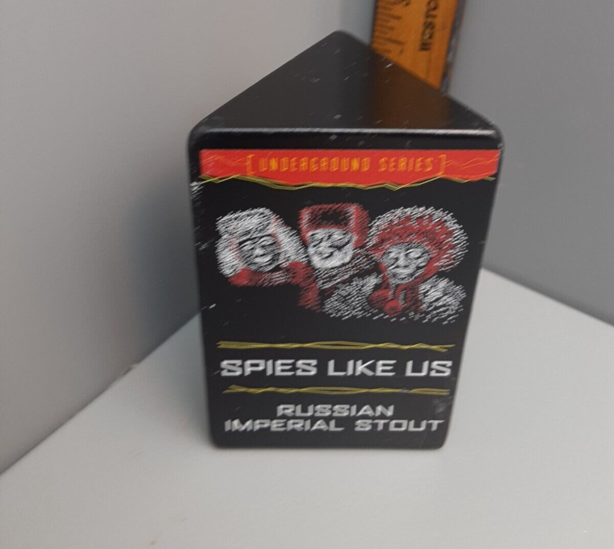 Wormtown SPIES LIKE US Russian Imperial Stout Tap Topper  3\