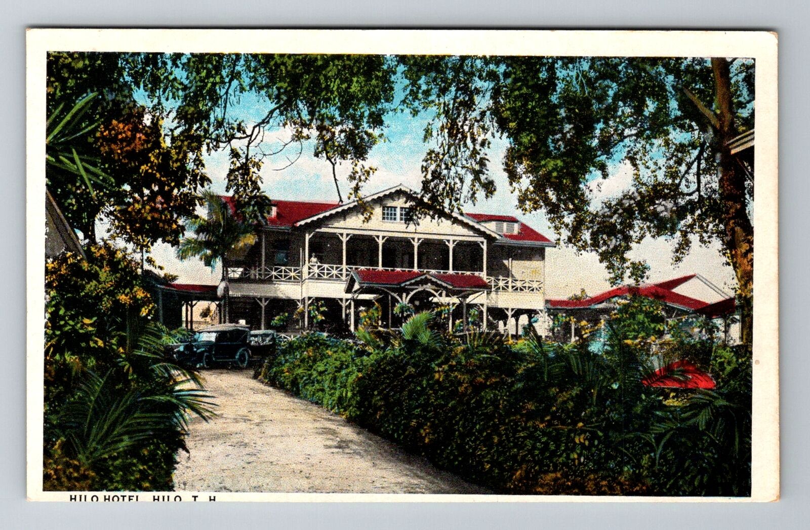 Hilo HI-Hawaii, Hilo Hotel, Advertising, Antique, Vintage Souvenir Postcard