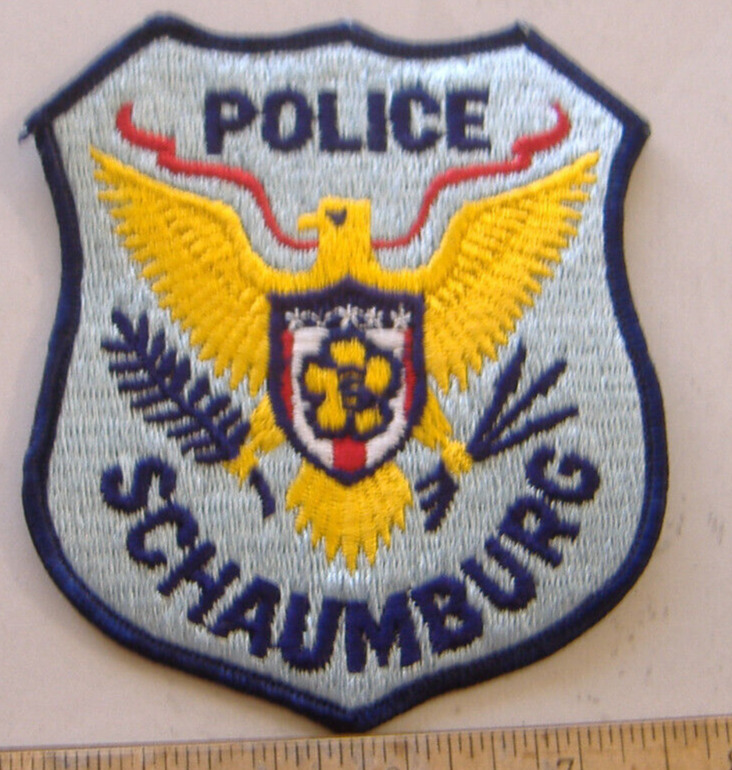 SCHAUMBURG  ILLINOIS    POLICE FABRIC   PATCH