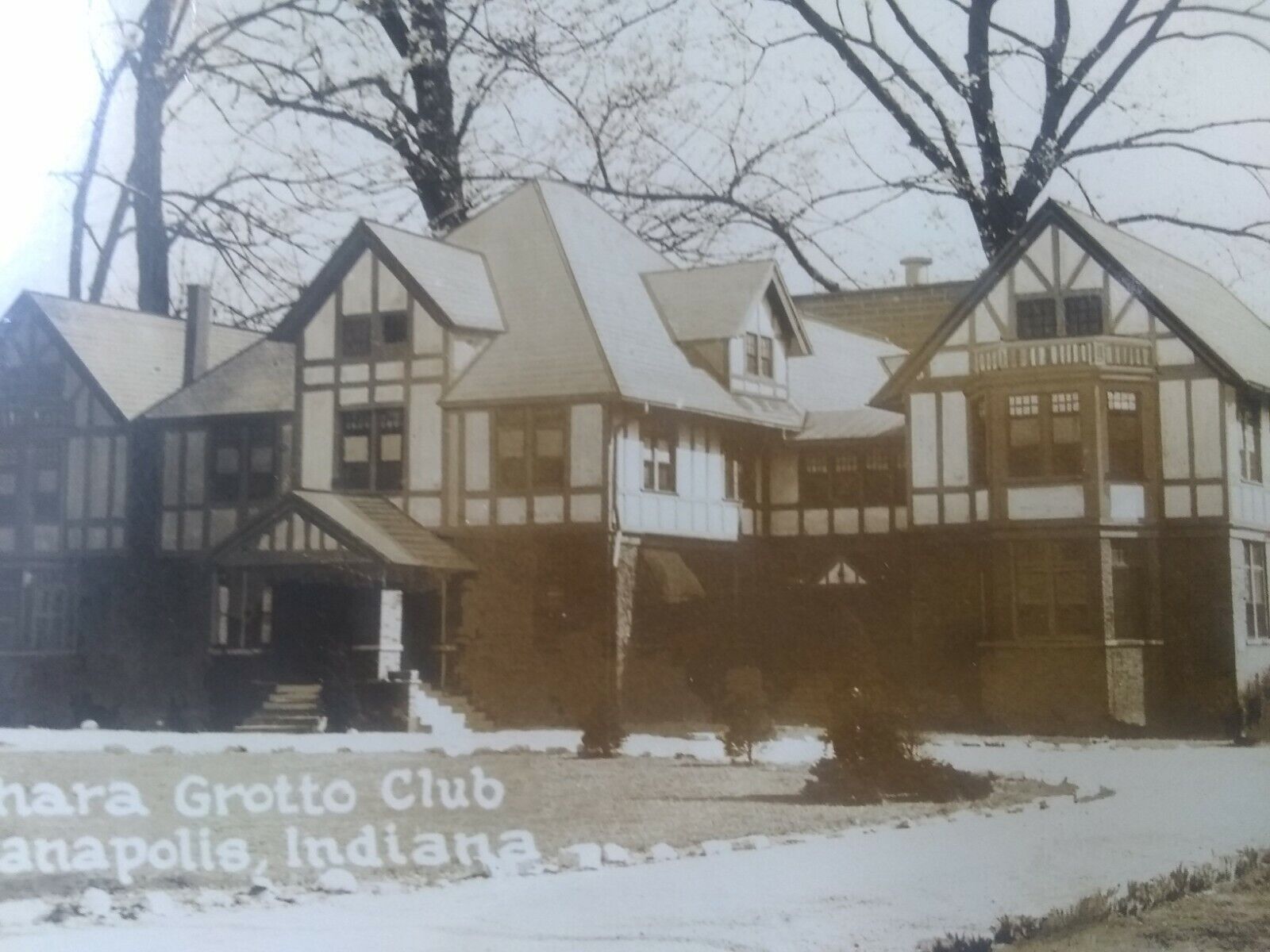 Vintage postcard. RPPC. Sahara Grotto Club Indianapolis, Indiana.