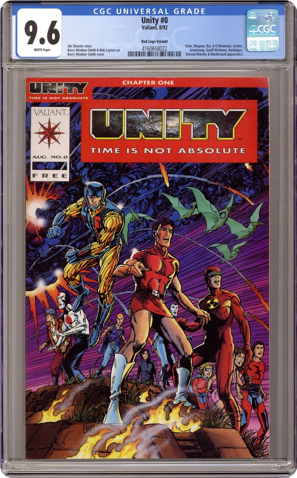 Unity #0RED Red Variant CGC 9.6 1992 4160658022