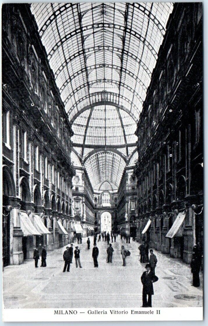 Postcard - Galleria Vittorio Emanuele II - Milan, Italy