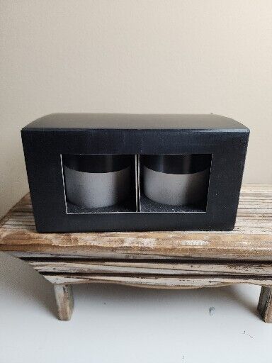 Leed\'s Coffee Mug Cups Black, Gray NEW set Of 2. 