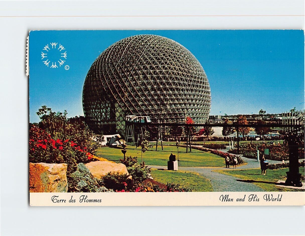 Postcard Terre des Hommes Man and his Word Biosphere Montreal Quebec Canada