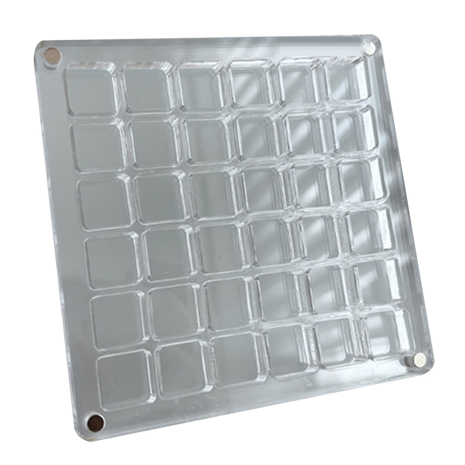 Acrylic Magnetic Seashell Display Box, 36/64/100 Grids Seashell Display Box