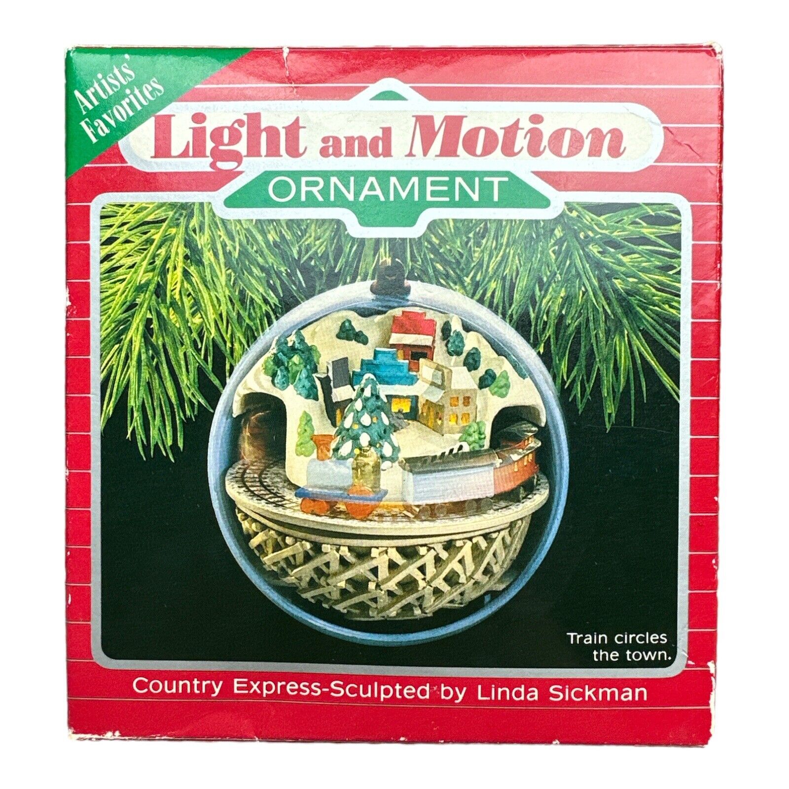 Vintage 1988 Hallmark Light and Motion Country Express Linda Sickman Ornament