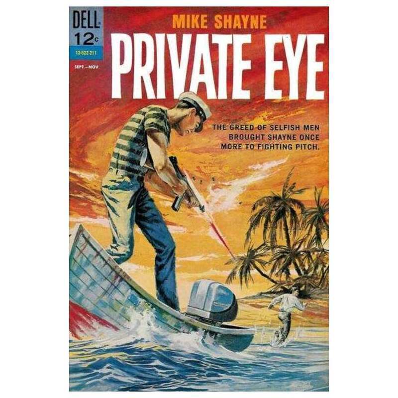 Mike Shayne Private Eye #3 in Fine minus condition. Dell comics [j