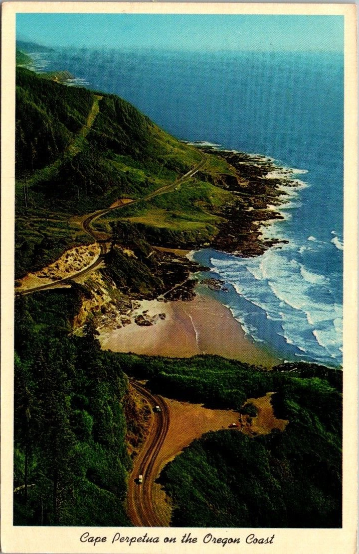 Postcard. Cape Perpetua on the Oregon Coast. AU.