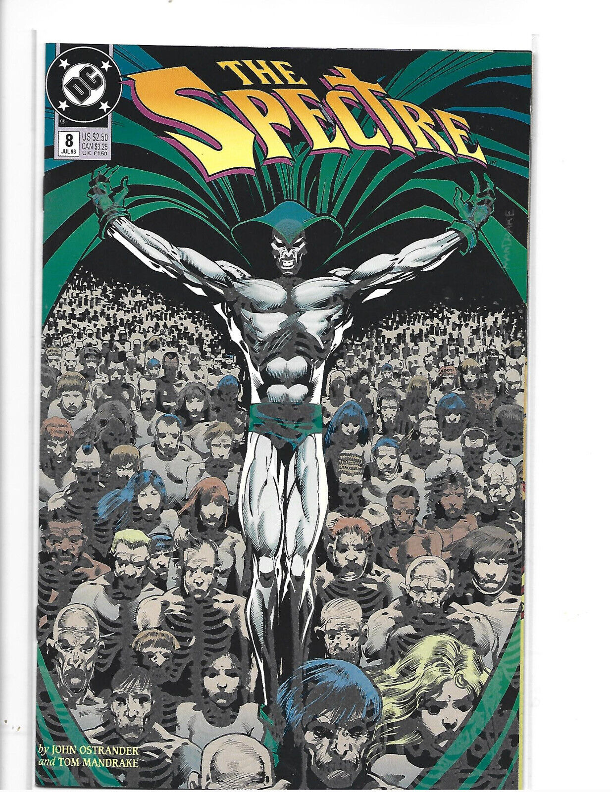 SPECTRE # 8 * GLOW-IN-THE-DARK COVER * DC COMICS * 1993 * NEAR MINT
