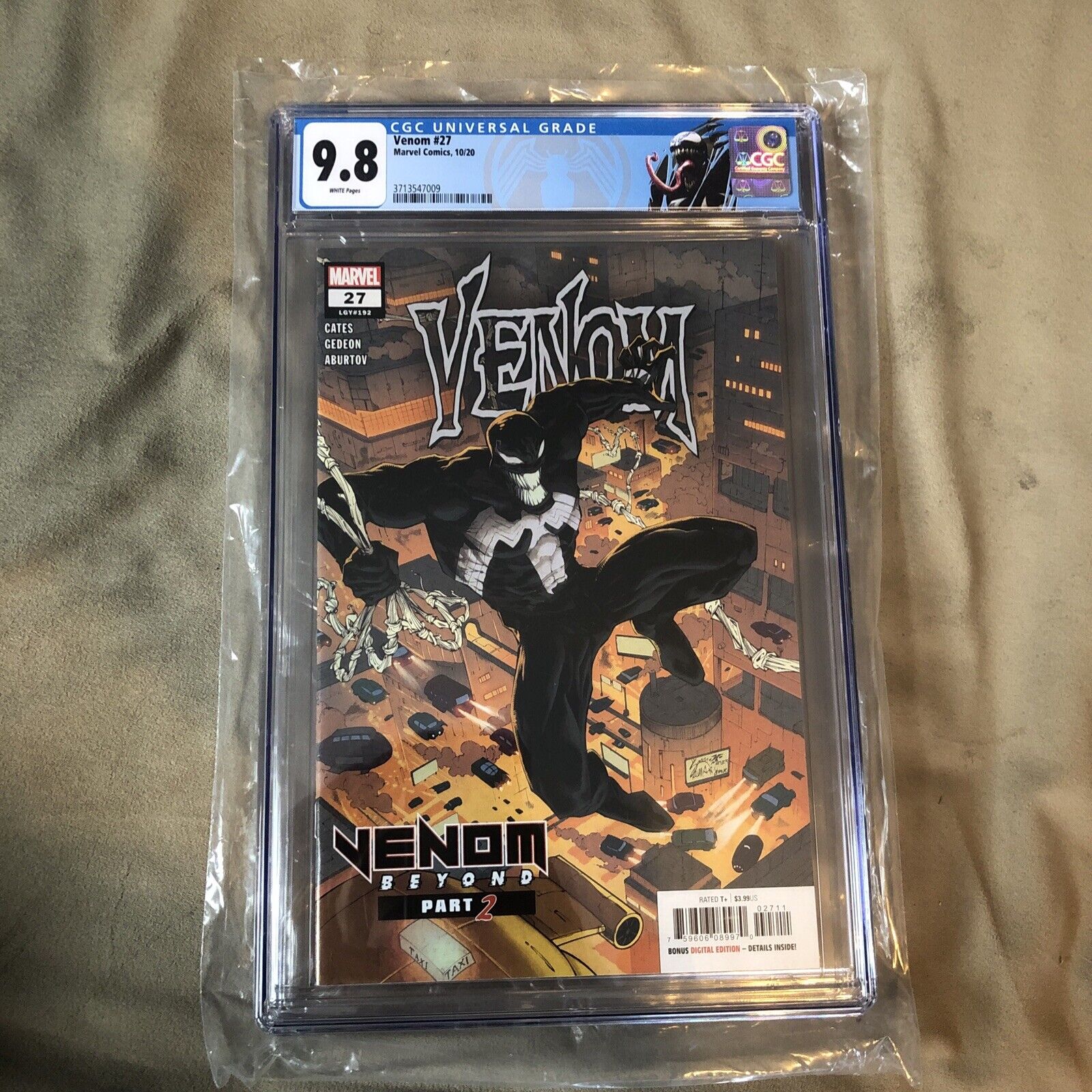 Marvel Comics Venom #27 CGC 9.8 First Appearance Codex White Pages Venom Label