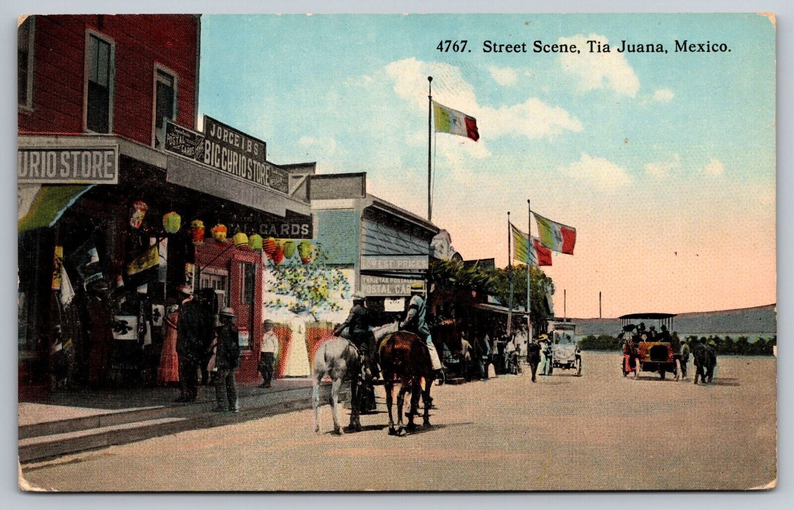 Fuerte Fort Tijuana Mexico. Vintage Postcard
