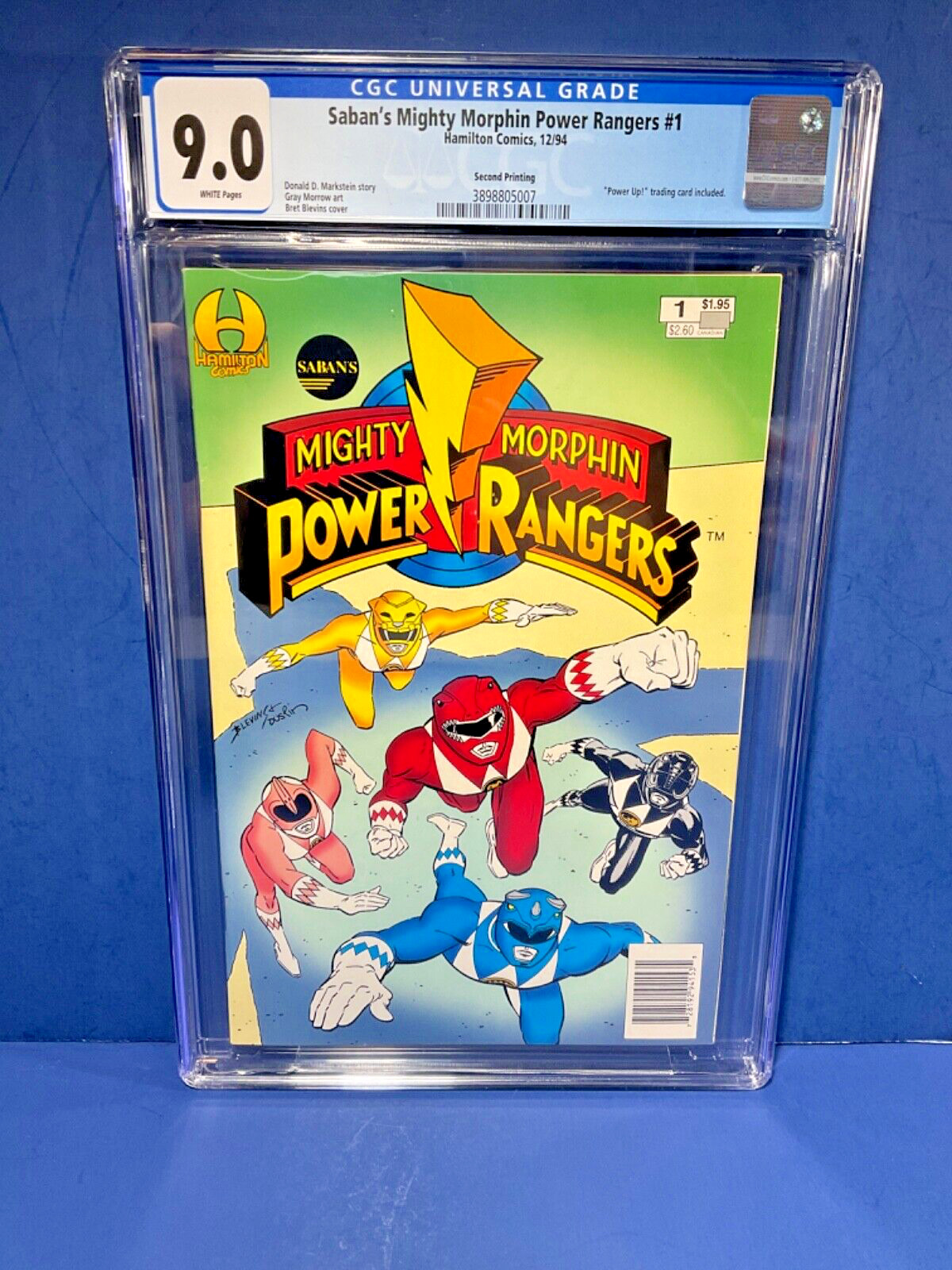 Saban\'s Mighty Morphin Power Rangers #1, 12/94 CGC 9.0, w/ Power Up Trading Card