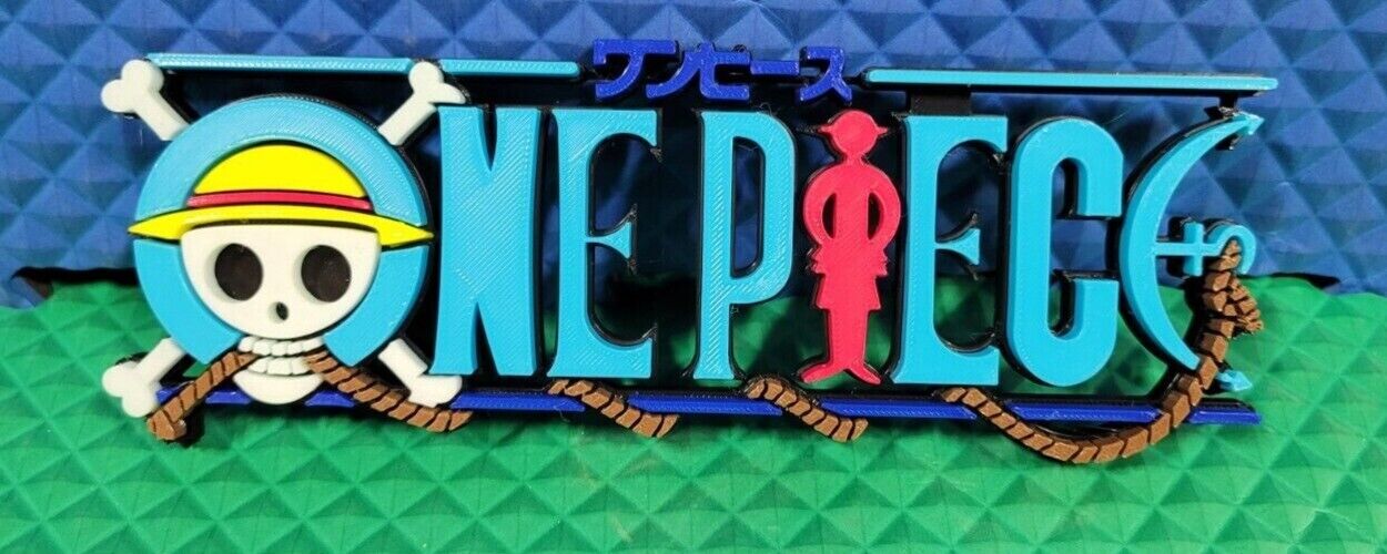 One Piece Logo 3D Letters Display - Anime 7 in