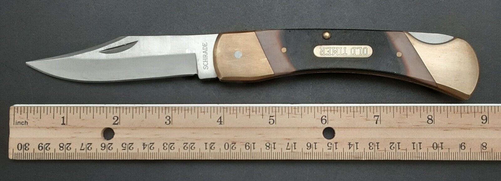 Vintage 8.5” SCHRADE Old Timer 70T Lockback Folding Pocket Knife