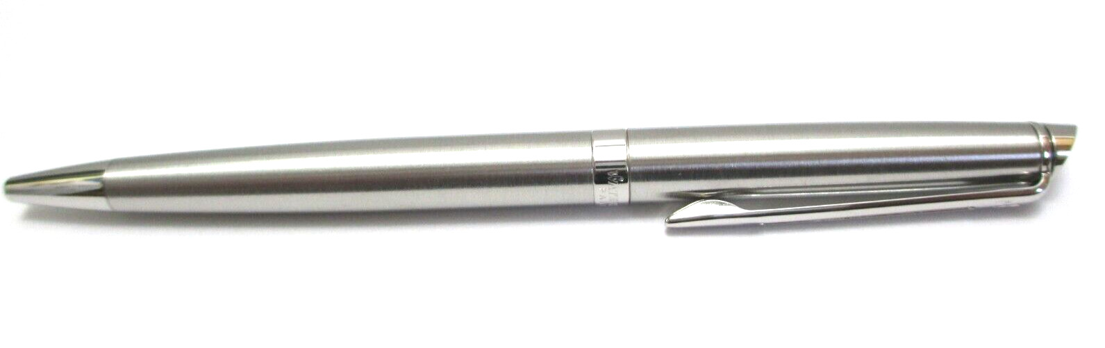 Waterman Hemisphere Ballpoint Pen Black Ink Stainless Steel Chrome New Old Stock