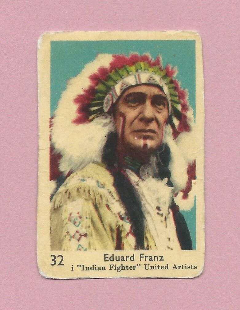 1957-58 Dutch Gum Card (1-145) #32 Eduard Franz \
