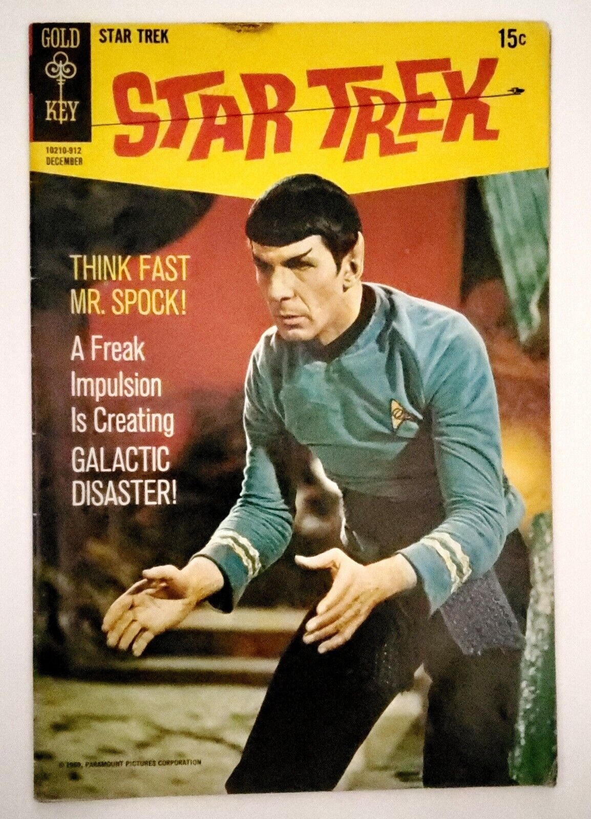 Star Trek #6 Gold Key Raw Comic Silver Age December 1969  Photo Cover
