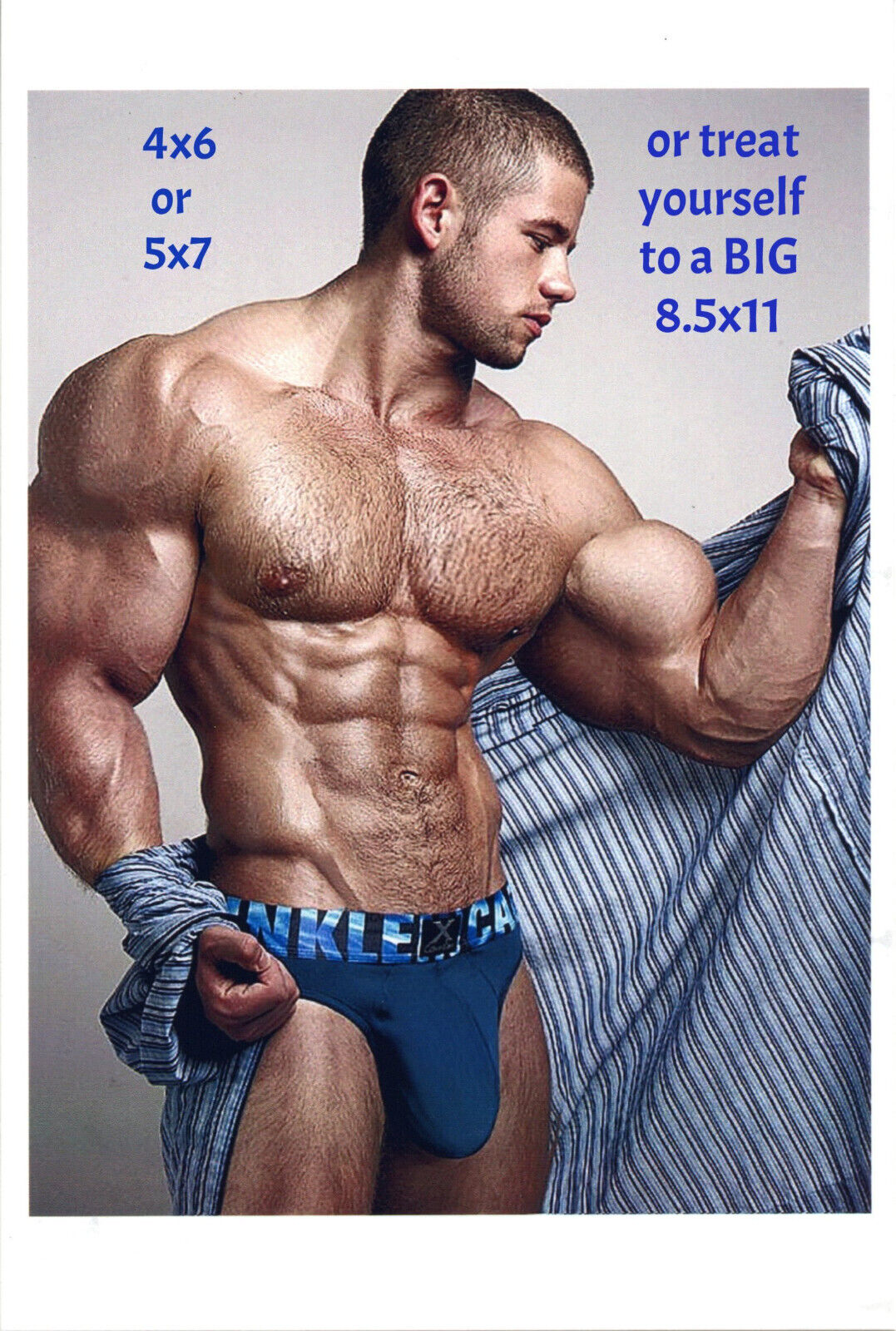 Handsome Muscular Male Bodybuilder Gay Interest Photo Photograph Reprint #23
