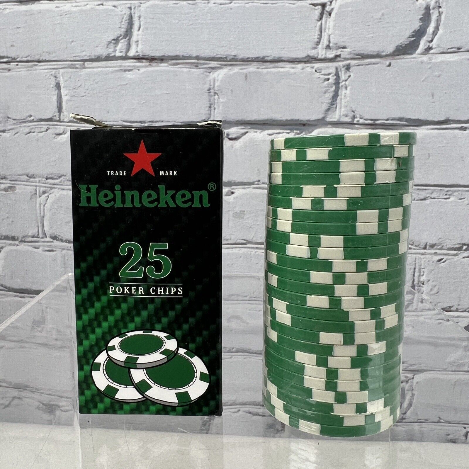 Heineken POKER CHIPS Set of 25 Sealed Promotional Chips