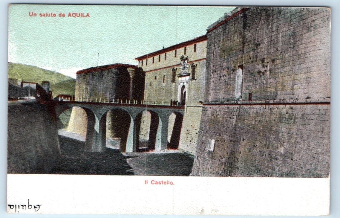 L\'Aquila Il Castello ITALY Postcard