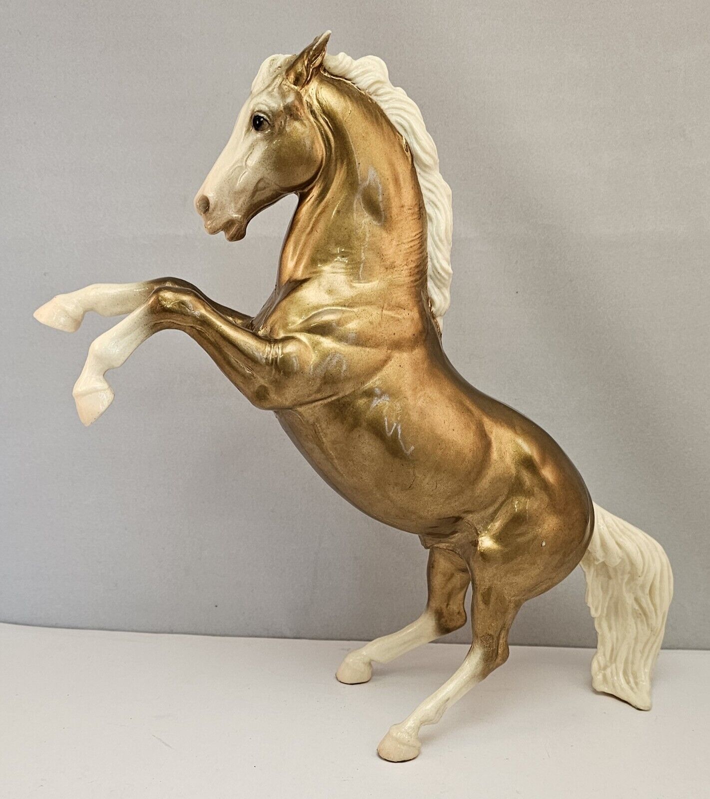 Vintage Breyer Decorator Model Gold Charm Fighting Stallion #3031 -VERY RARE HTF