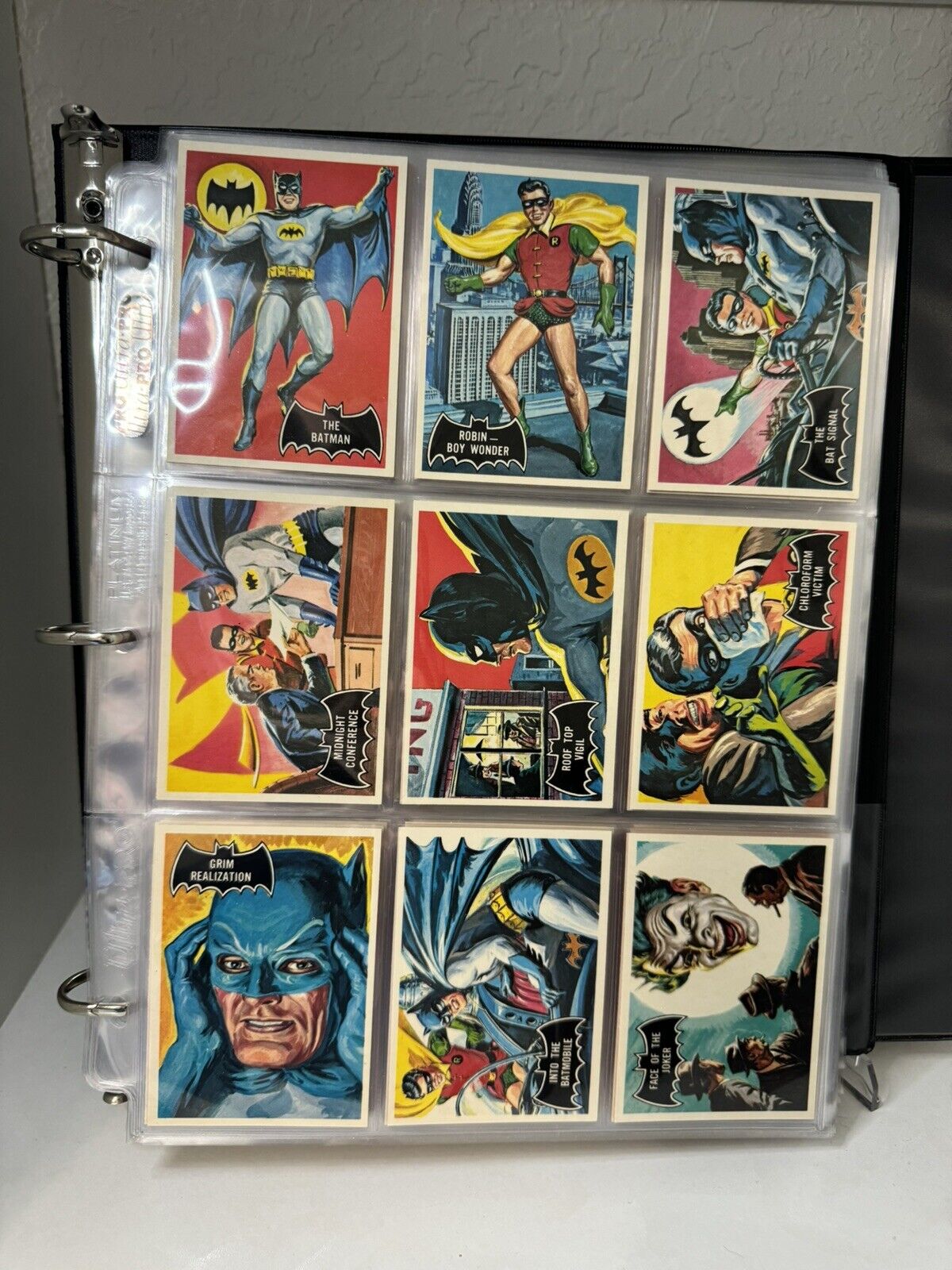 BATMAN TOPPS 1966 TRADING CARDS 1989 DELUXE REISSUE, 143 Set Complete W/ Binder
