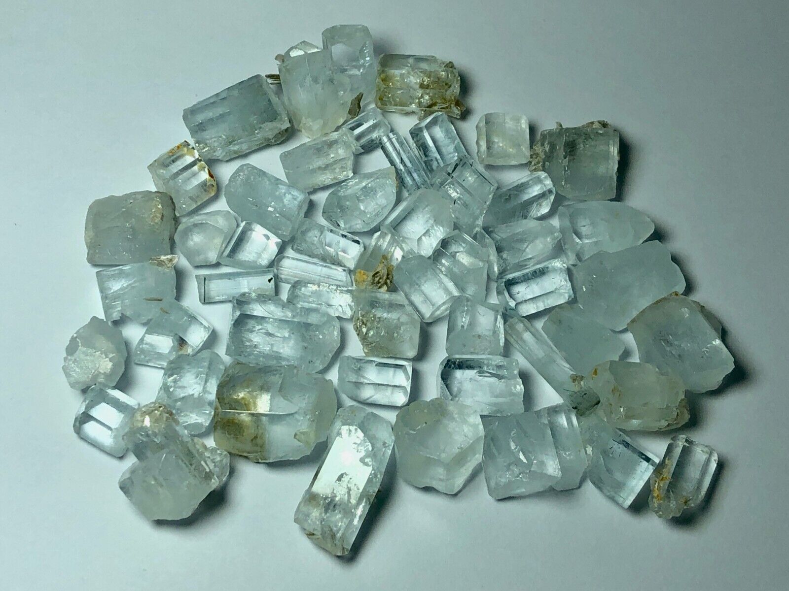 150g Aquamarine Terminated Crystals lot from Nagar Pakistan