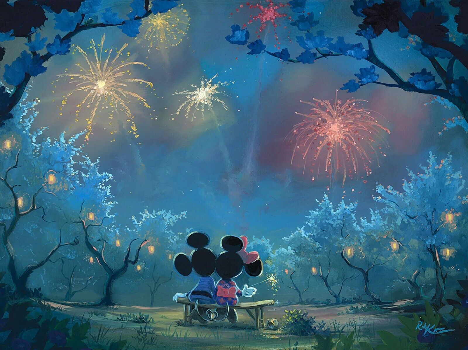 Memories of Summer - By Rob Kaz - Limited Edition Giclée on Canvas Mickey