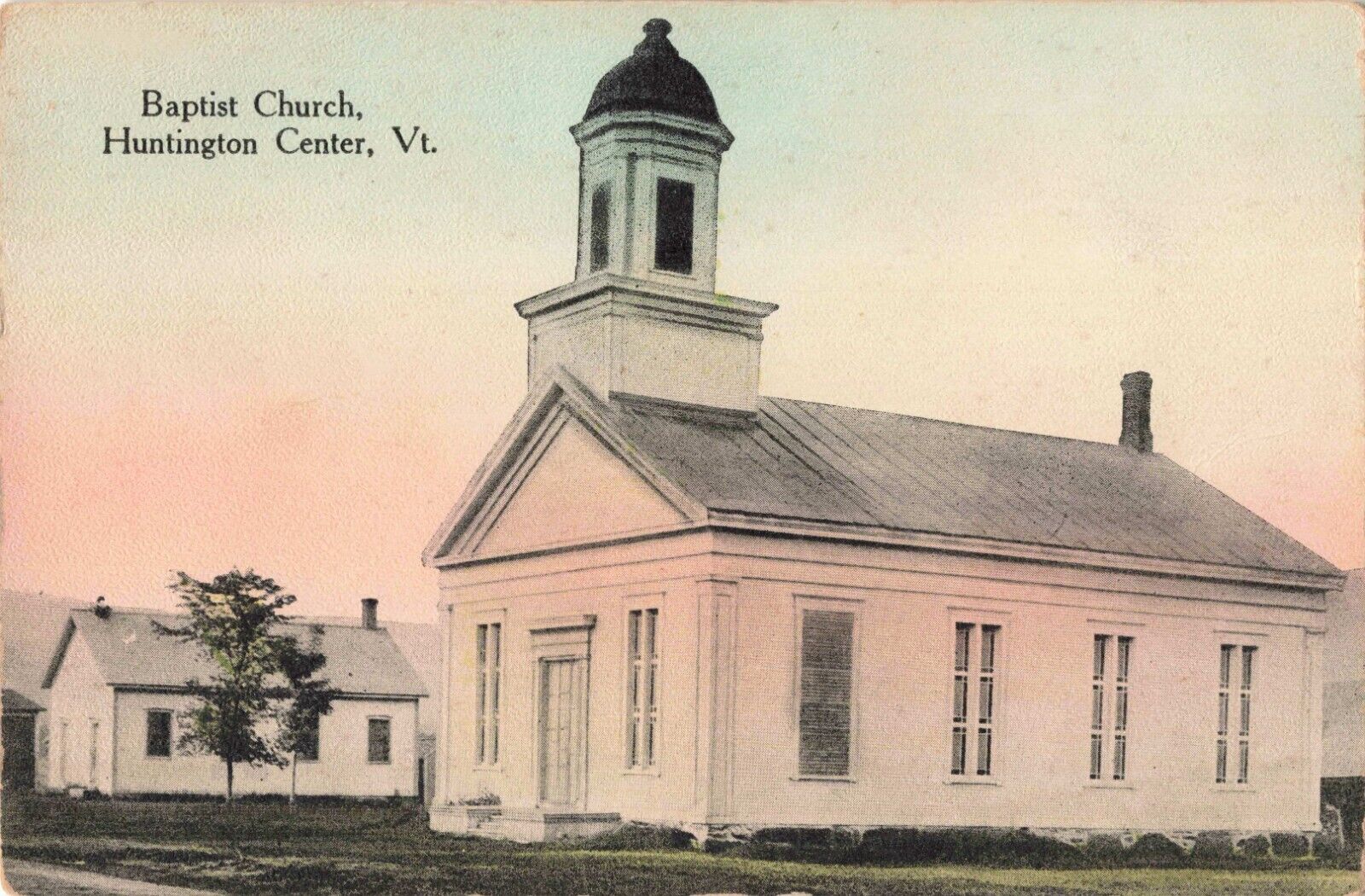 Baptist Church Huntington Center Vermont VT c1910 Postcard