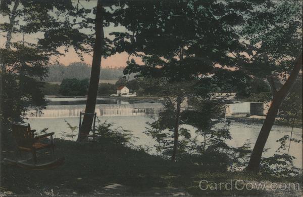 Reading,PA View Along Schuylkill River Berks County Pennsylvania Postcard