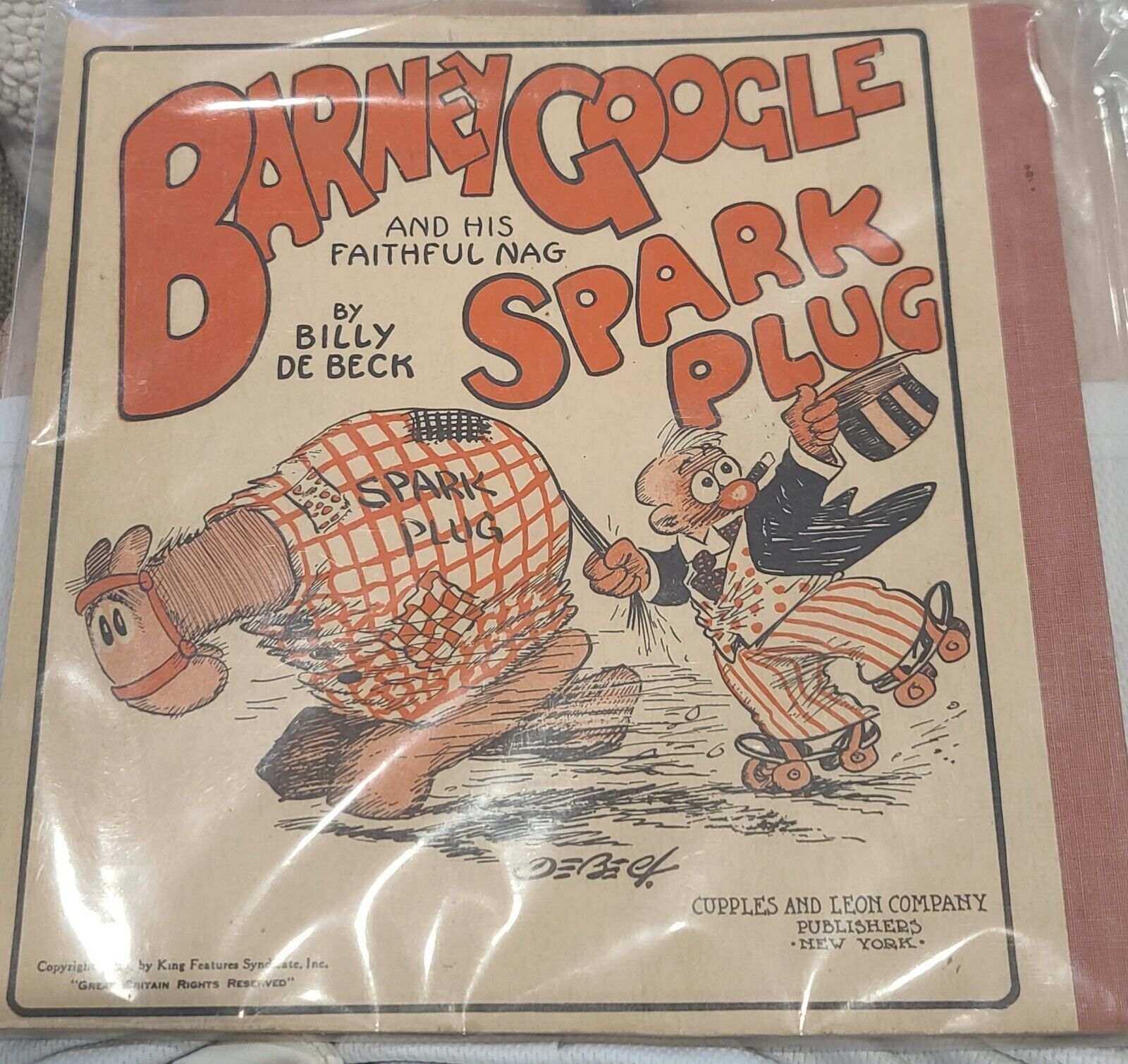 1923 Barney Google and Spark Plug Comic #1 By King Features Syndicate