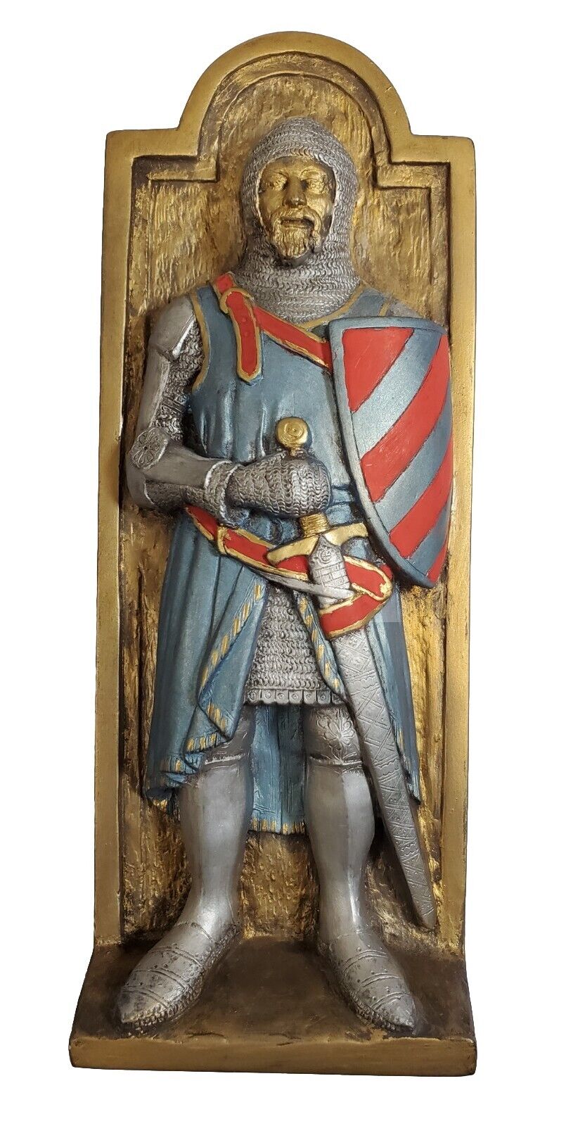 Marcus Replicas Medieval Crusader Vintage Wall Plaque Handmade England VGUC