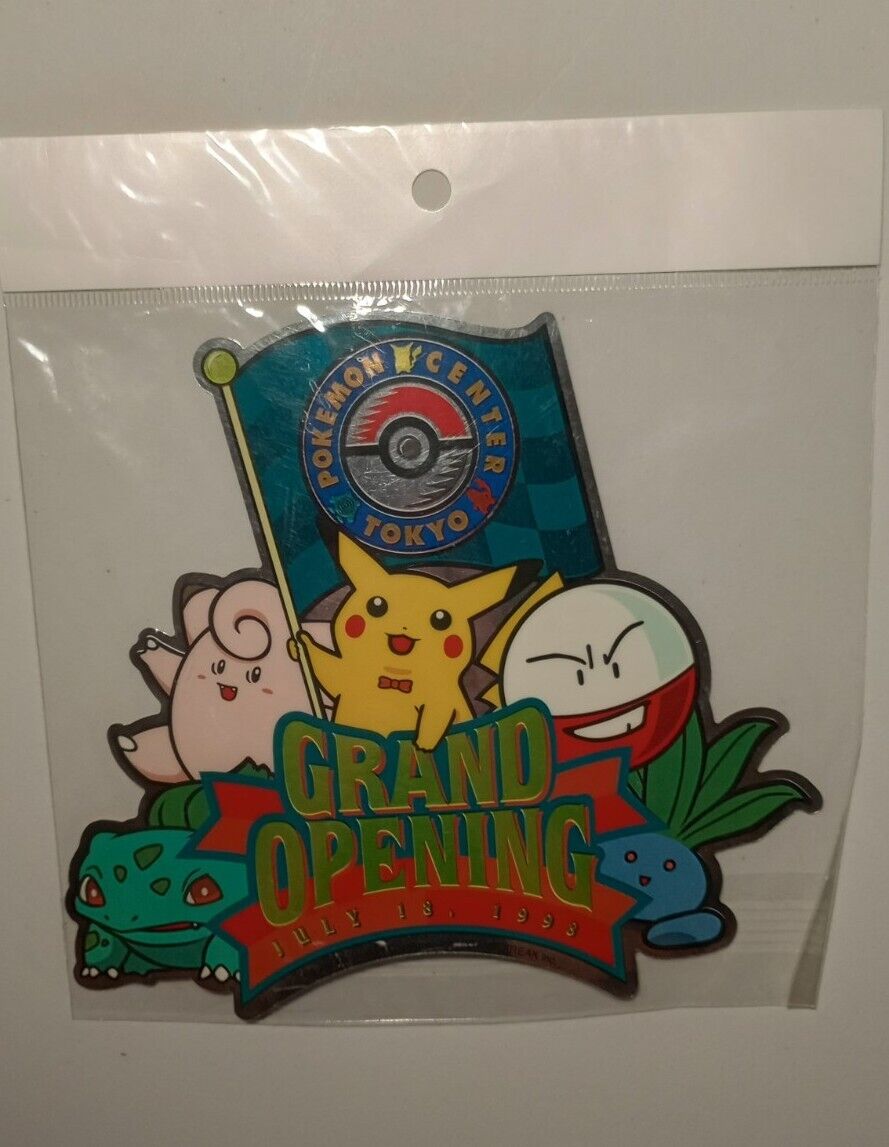 Pokemon Center Tokyo 1998 Grand Opening Sticker Sealed Japanese
