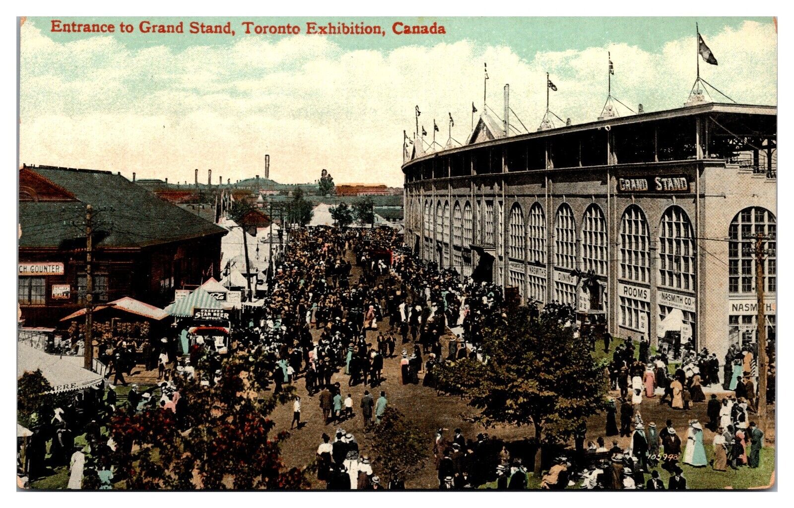 Antique Entrance to Grand Stand, Toronto Exhibition, Toronto, Canada Postcard
